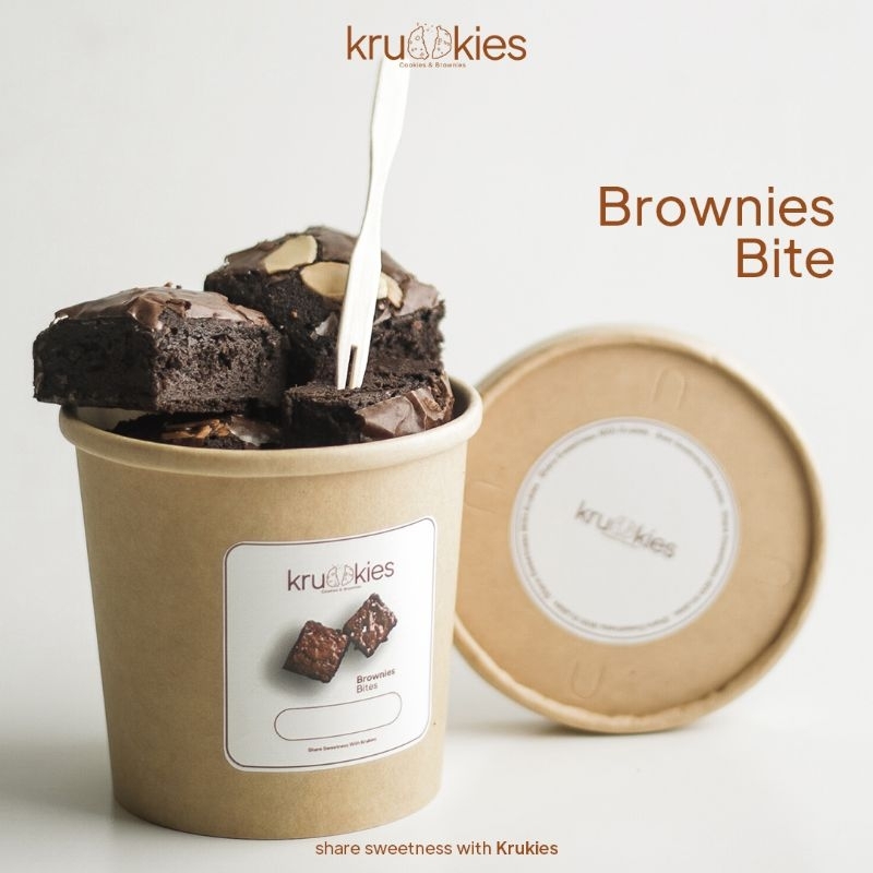 

Brownies Bite by Krukies 12oz - PREMIUM INGREDIENTS 100%HALAL FREE CHOCOLATE SAUCE