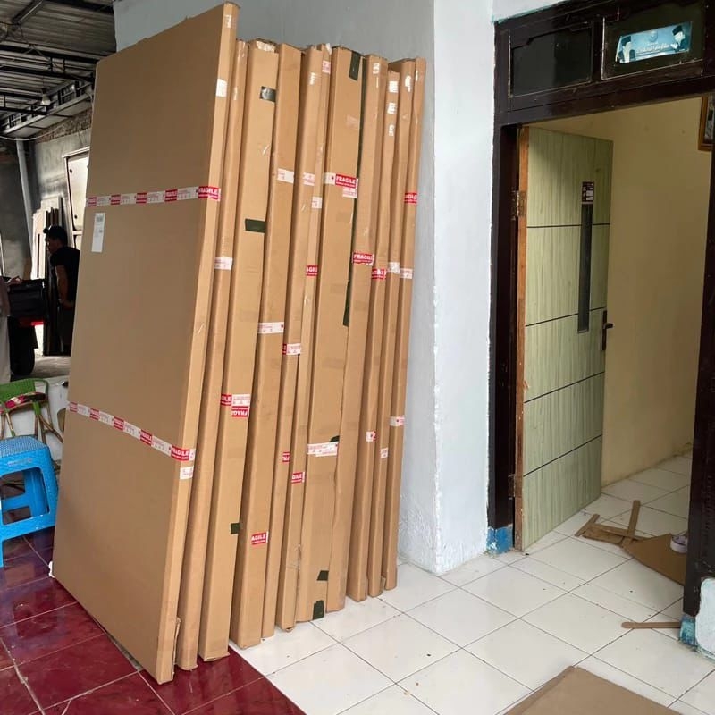 

packing kardus dan bublewrap