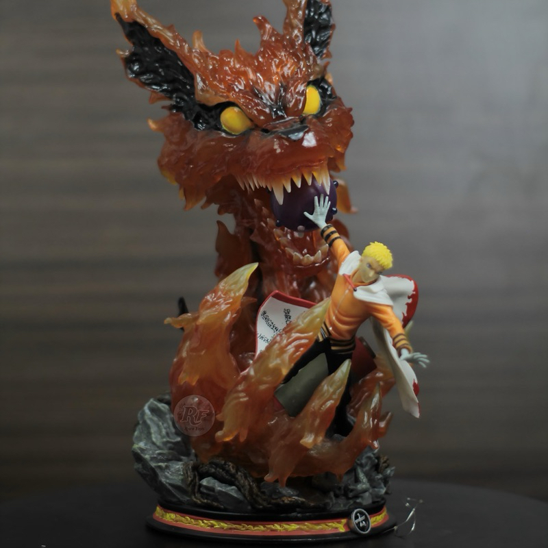 Action Figure Naruto Statue Uzumaki Naruto Kurama Cloud Studio Design LED