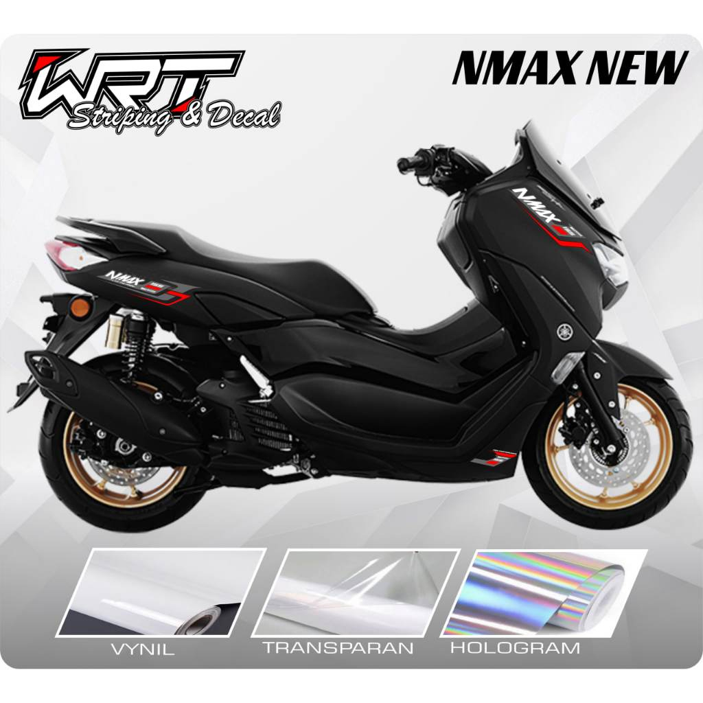 Striping NMAX Baru-Stiker Decal Nmax New 2021 Api Simpel Keren (SUDAH TERPOTONG)