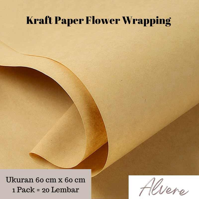 

Kertas Kraft Craft Paper Vintage Flower Wrapping Buket Bunga