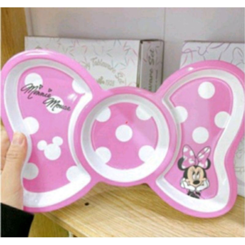 piring melamin import karakter minnie lucu