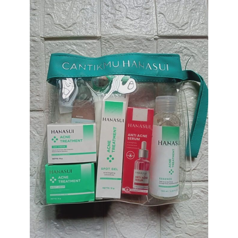 PAKET ACNE HANASUI lengkap serum