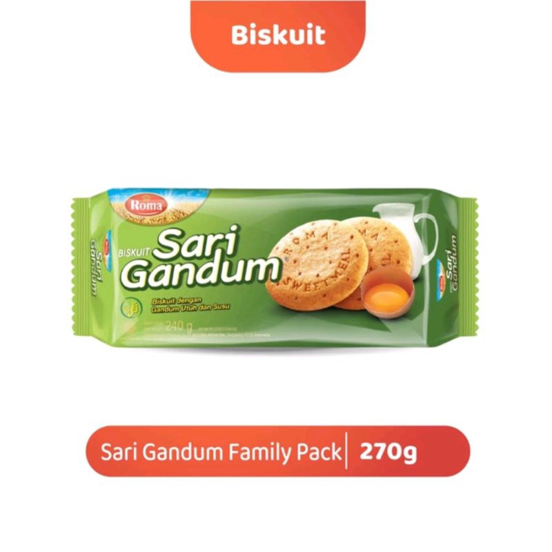 

Roma Sari Gandum 240 Gr Family Pack