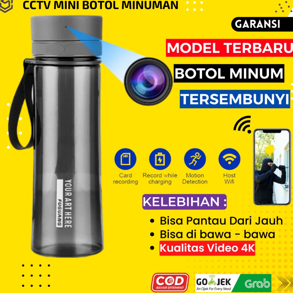 KODE P8B3 KAMERA MINI TERSEMBUNYI TANPA KABEL TERHUBUNG HP CAMERA CCTV KECIL MINI PENGINTAI JARAK JA