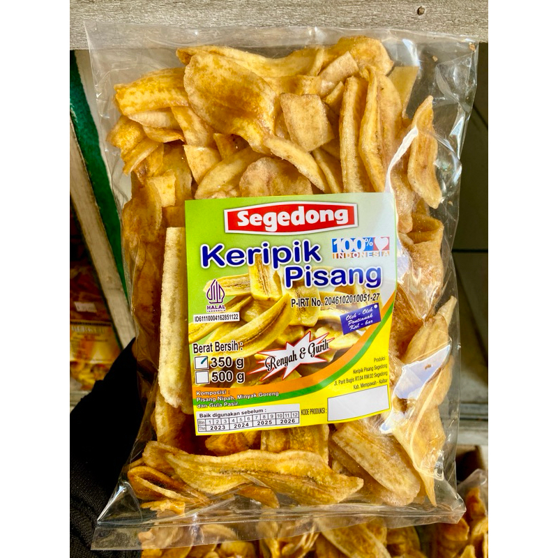 

KERIPIK PISANG MANIS SEGEDONG UKURAN BESAR 350g KRIPIK KERUPUK KERIPIK PISANG MANIS KHAS KALIMANTAN OLEH OLEH KHAS PONTIANAK KALIMANTAN SNACK CEMILAN MAKANAN KHAS PONTIANAK KALIMANTAN PISANG KERING KALIMANTAN SEGEDONG