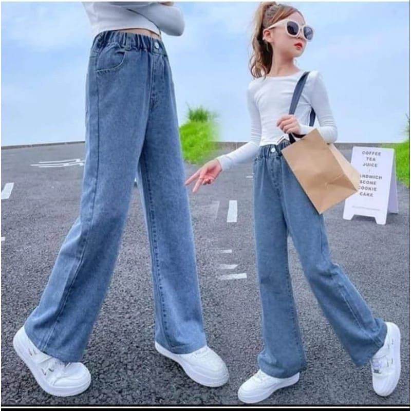 Kulot jeans anak perempuan/Kulot jeans anak polos/kulot jeans anak murah