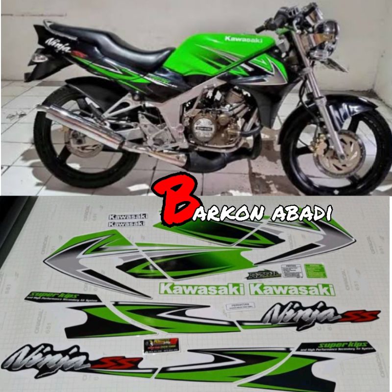 striping stiker NINJA SS 2010 warna hijau berkualitas