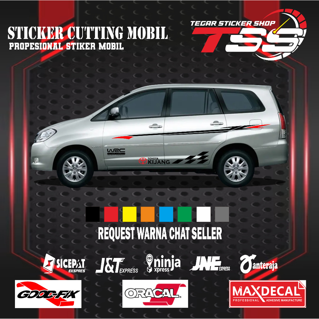sticker mobil toyota kijang sticker lis mobil toyota kijang sticker mobil stiker motif variasi mobil