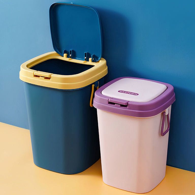 Fresh Starlight Tempat Sampah Kamar Tempat Sampah Tertutup Tong Sampah Dapur Kamar Keranjang Sampah 