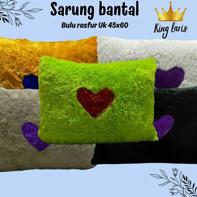 Sarung bantal bulu rasfur Sarung bantal bulu rasfur Guling bulu rasfur ukuran 60x45