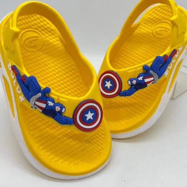 Terkini Dulux 529 Sandal Anak LakiLaki Karakter Captain America Sandal Jepit Karet Lentur Anak Cowok