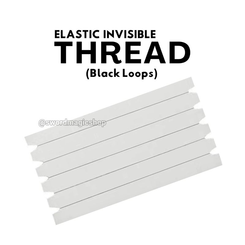 Sulap Elastic Invisible Thread - Black Loops Import - Loops Import - Sulap benda Melayang - Toko Sul