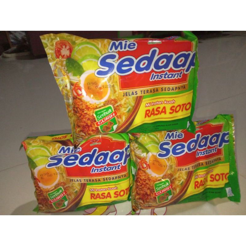 

Mie sedap kuah rasa ayam bawang & soto