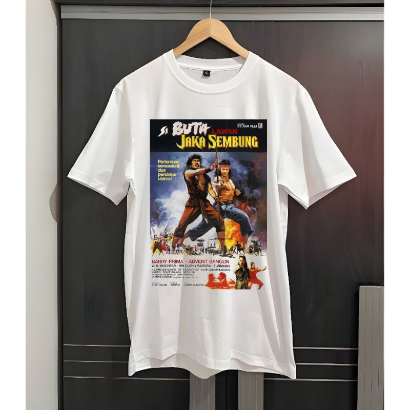 KAOS VINTAGE SI BUTA LAWAN JAKA SEMBUNG KAOS JADUL KAOS FILM JADUL