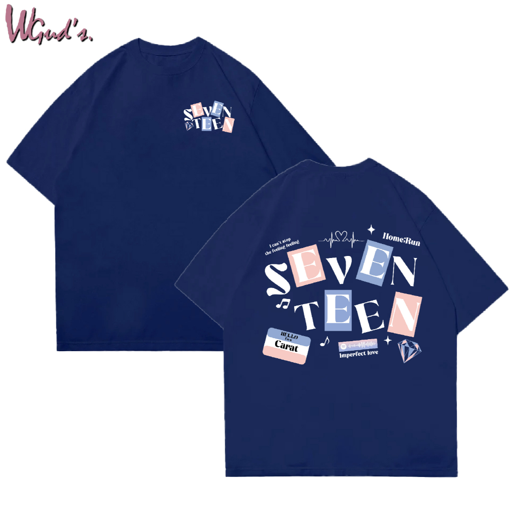 WGUD'S Cotton Combed 30S T-shirt IMPERFECT LOVE SVT [sablon DTF] Unisex Pria & Wanita *PREMIUM QUALITY*-NAVY