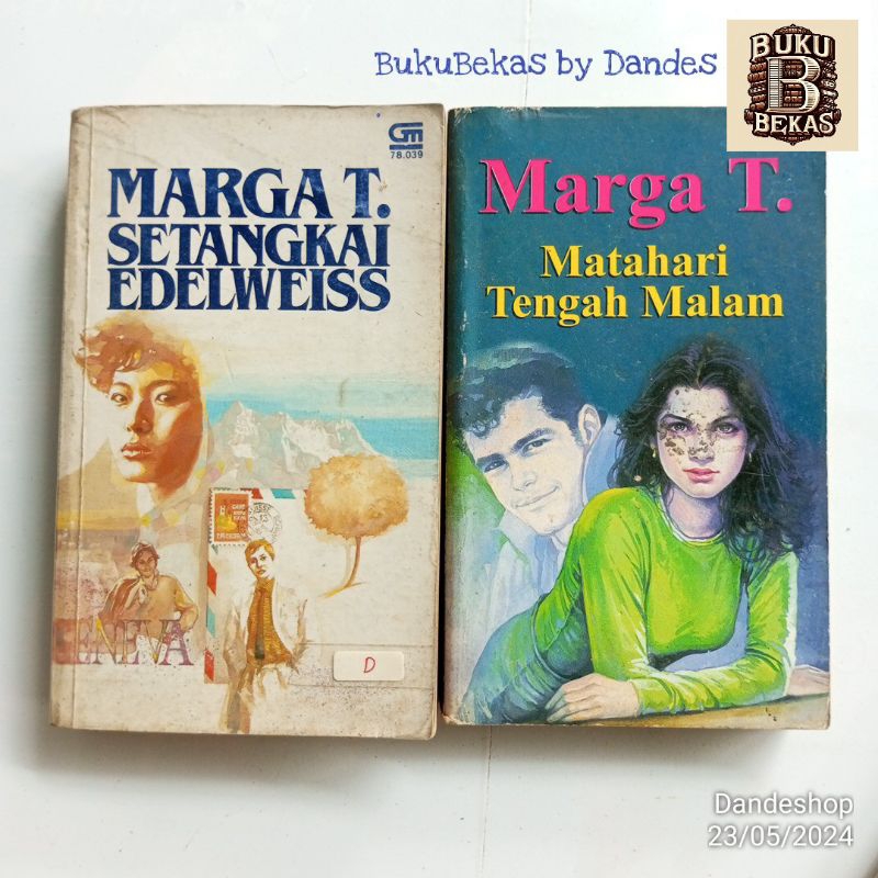 Novel karya Marga T - NOVEL bekas preloved GRAMEDIA