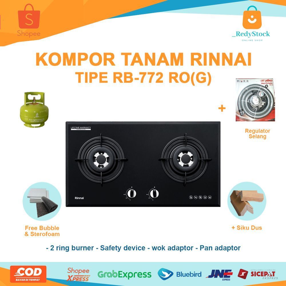 Kompor Tanam Rinnai RB 772 ROG Kompor Gas Rinnai RB772RO(G)