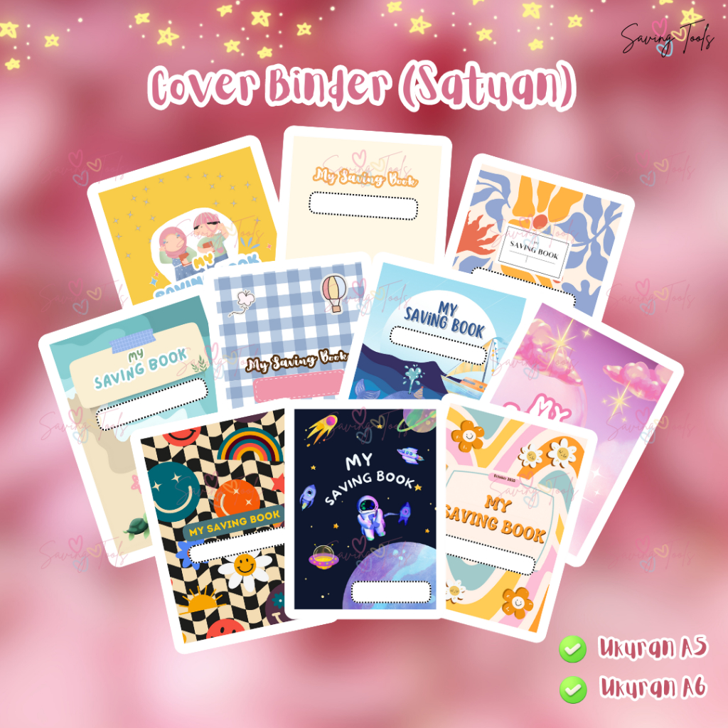 

Cover Binder A5 Saving Book | Cover Sinking Fund | Cover Menabung Target