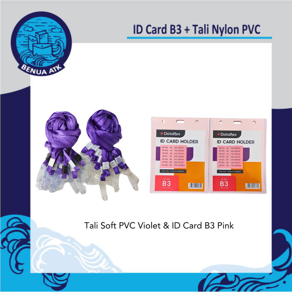 

Bundling ID Card B3 + Tali ID Nylon Soft PVC Dataflex [NYLKSFP]