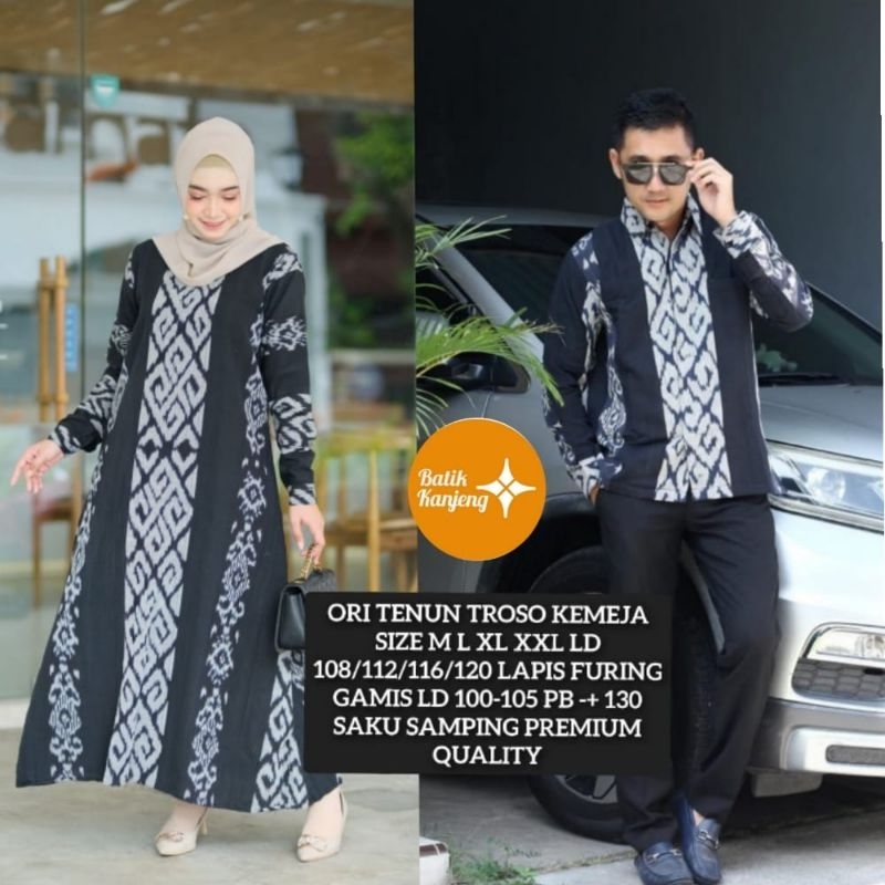COUPLE BATIK ORI TENUN TROSO SOLO SARIMBIT