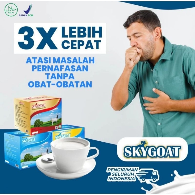 

SKYGOAT | Susu Kambing Etawa Bubuk SKY Goat Original Vanilla 1box isi 10 sachet