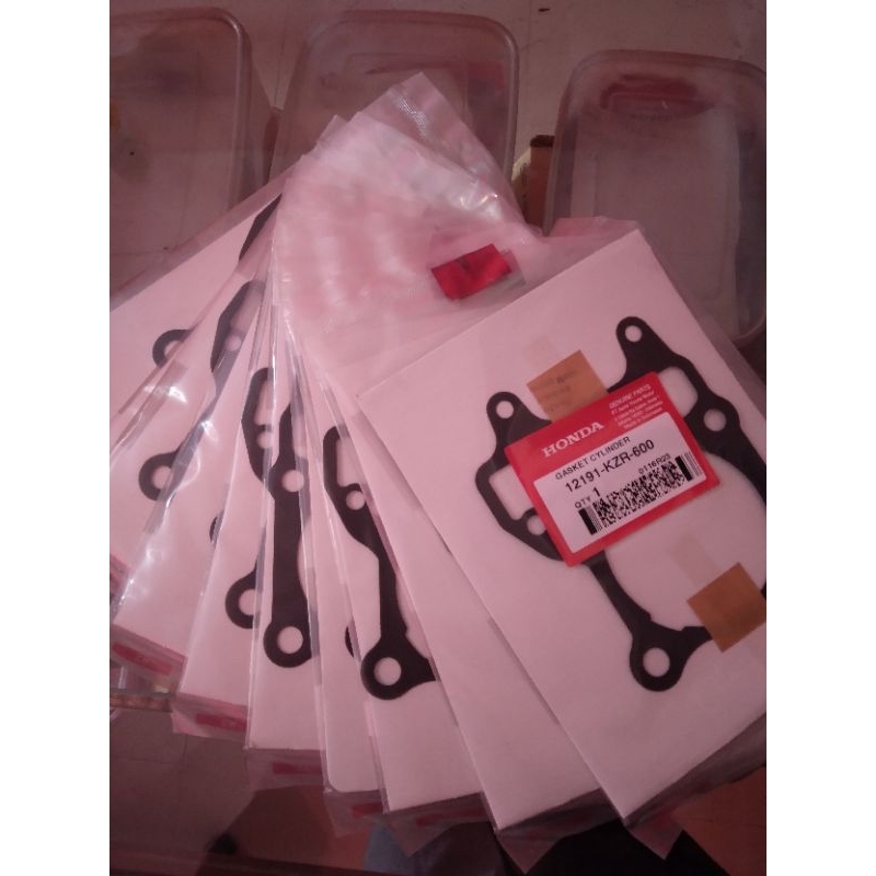 12191KZR600 Gasket cylinder KZR Paking blok Honda Vario 125 - Vario 150 Ori AHM