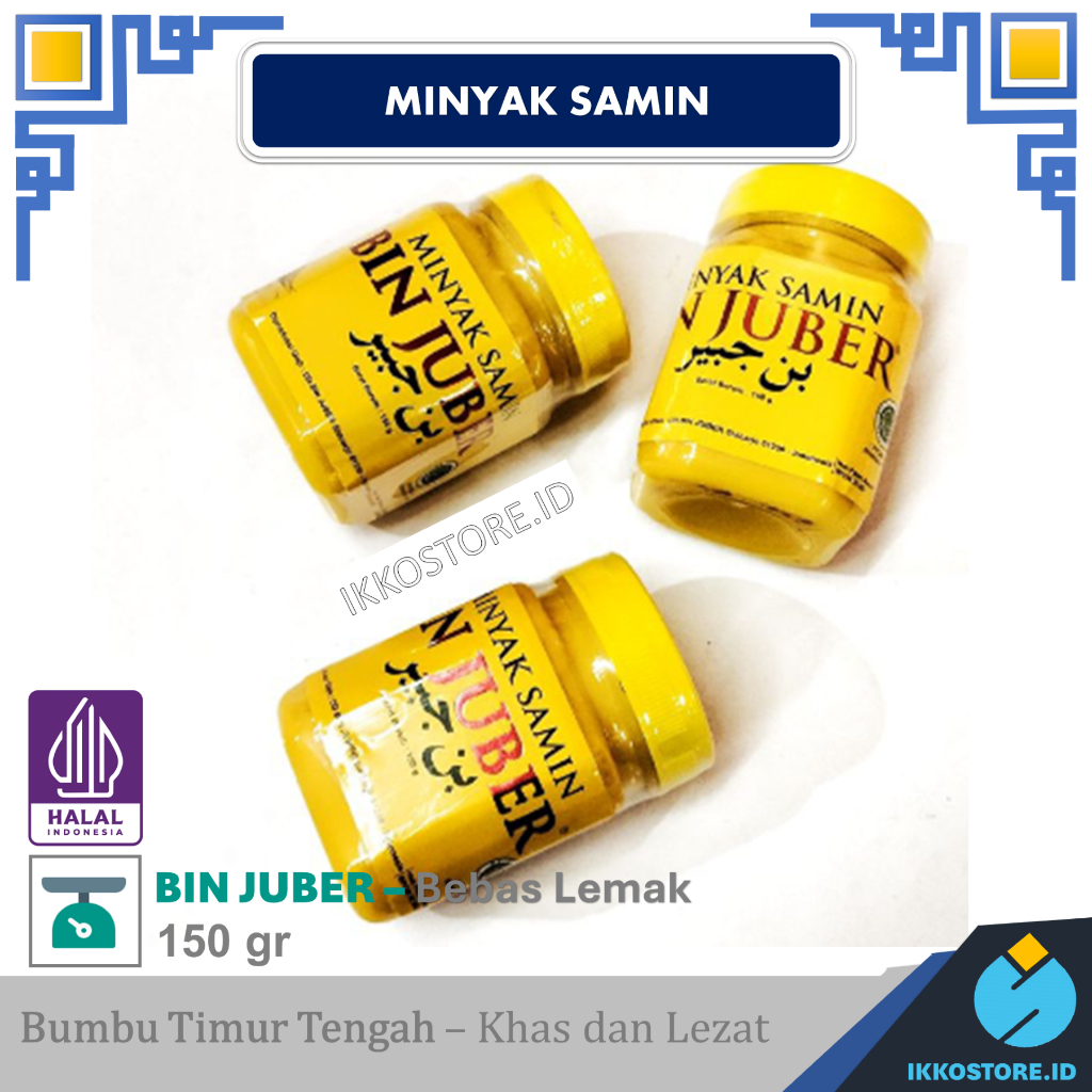 

Minyak Samin Bin Juber 150gr Minyak Nabati 150 gr Halal dan bebas Lemak