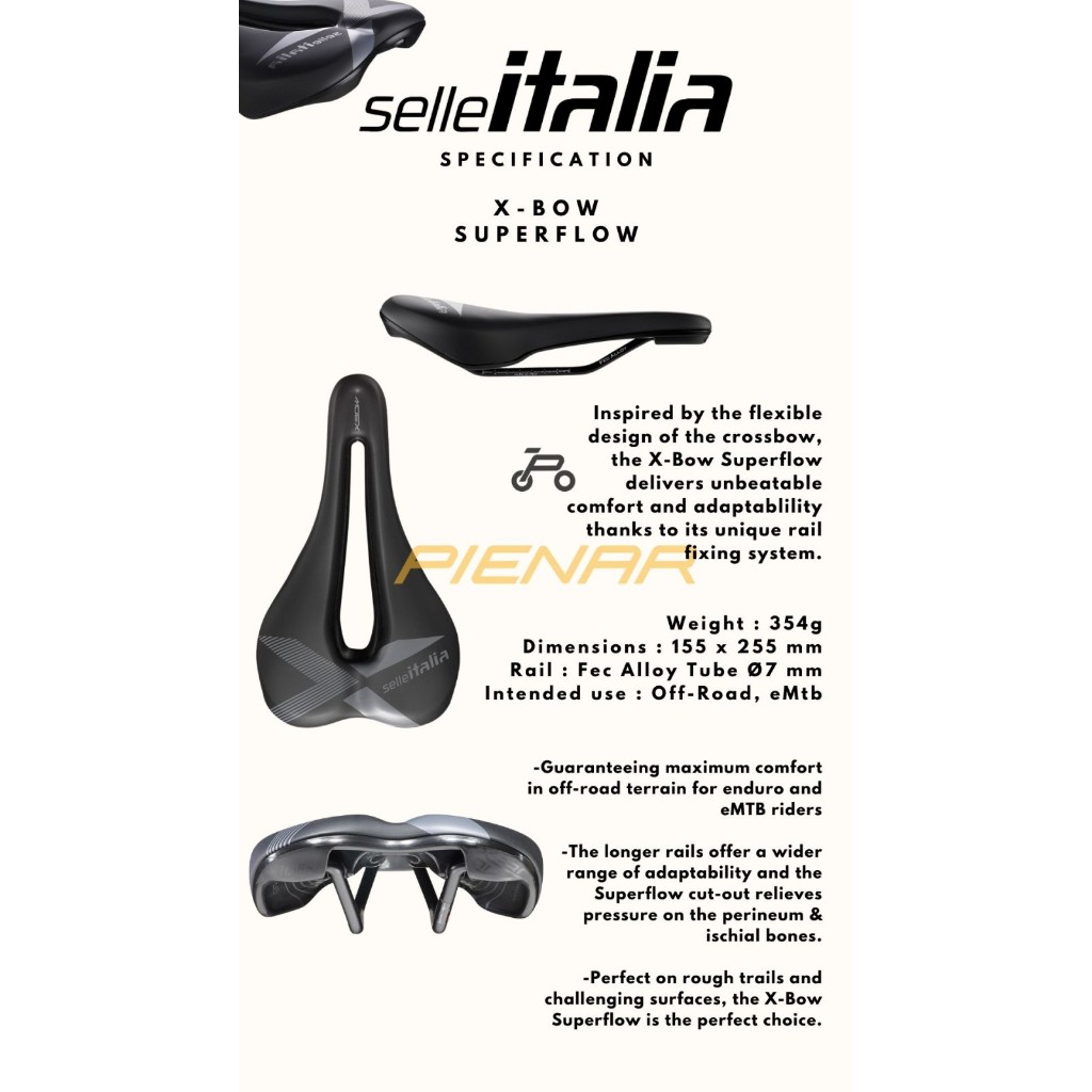SADDLE SEPEDA SELLE ITALIA X BOW 155mm