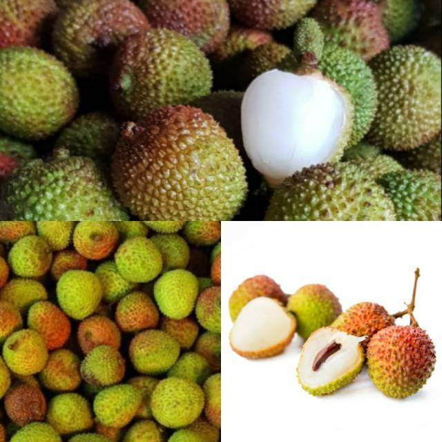Leci Segar Lomeci Madu Fresh Lychee IMPORT 1 Kg Daging Tebal Biji Kecil