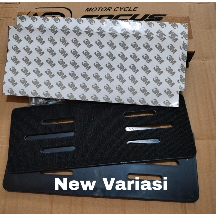 FRAMELESSPLATE DUDUKAN PLAT NOMOR UNIVERSAL FRAMELESS PLAT NOMOR 1 SET MOTOR ( CLEAN LOOK ) PLAT VAR