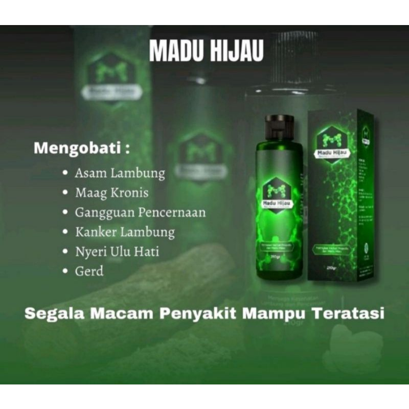 Madu Hijau ASLI ORIGINAL Madu Hijau Herbal Asam Lambung Maag Madu Hijau Original Madu Hijau Lambung 