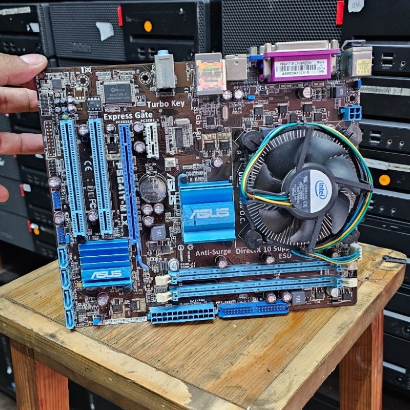 MOBO ASUS P5G41T M LX PROC E7500 FAN INTEL BACKPANEL MANTUL