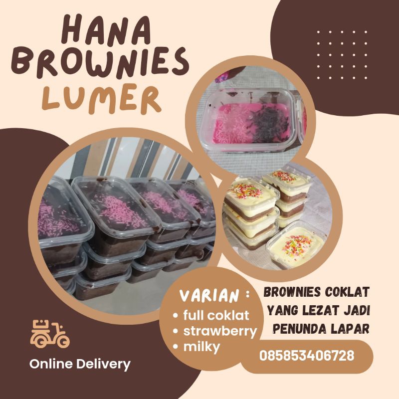 

brownies lumer Hana brownies tanpa pemanis buatan