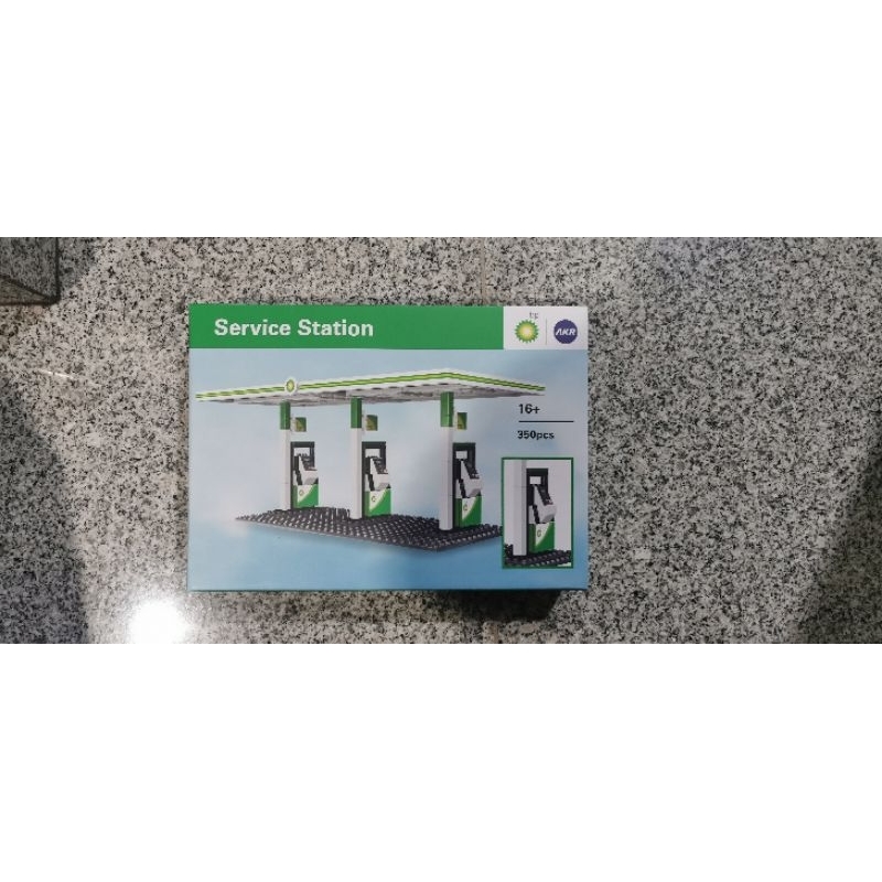 Lego Bricks Miniatur Spbu Pom Bensin BP Indonesia