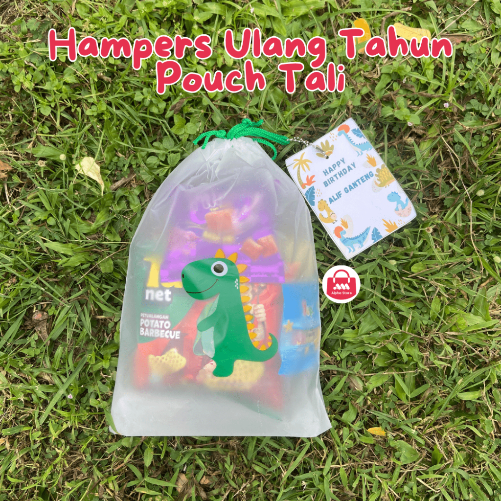

Hampers Snack Ulang Tahun Pouch Tali Kecil - Bingkisan Ulang Tahun Anak-anak - Hampers Mini Snack Murah (Bisa Request Ulang Tahun / Hari Raya Idul Fitri)