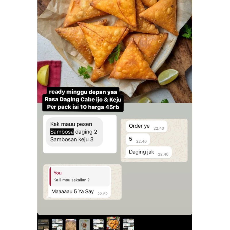 

sambosa daging cabe ijo