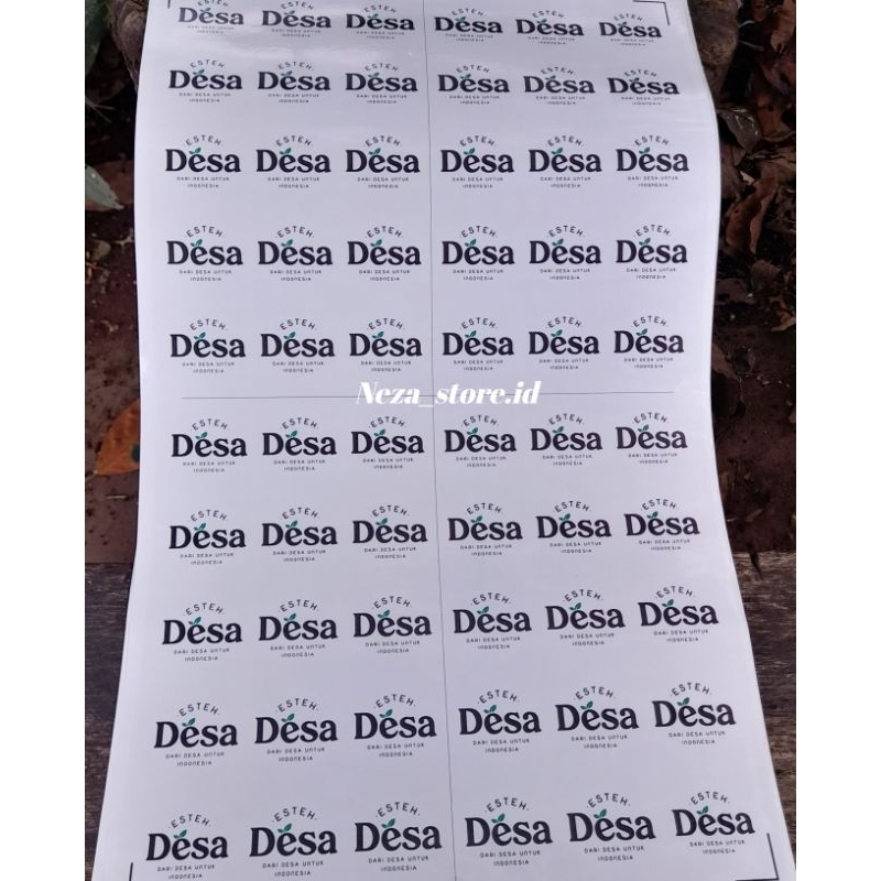 

sticker label cup es teh desa