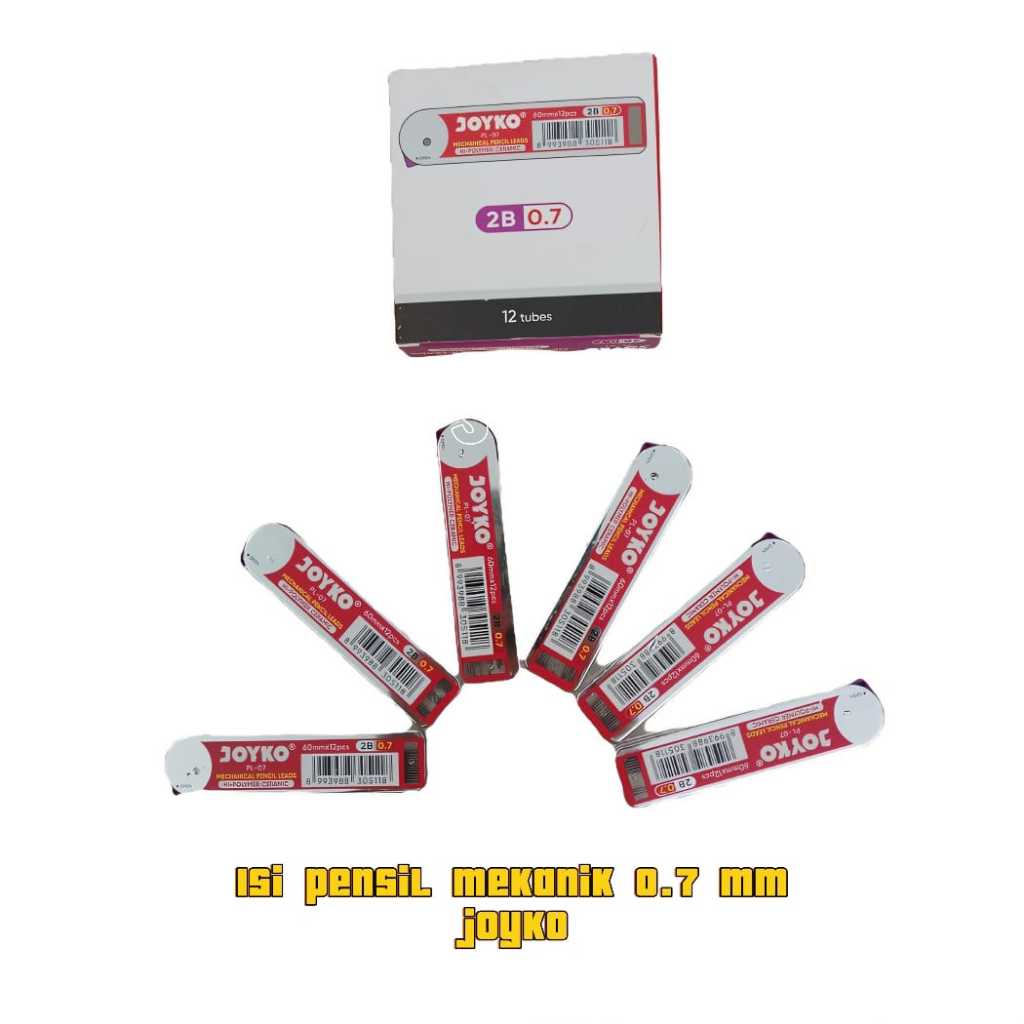 

Isi pensil mekanik joyko 0.7 mm PL-07/2B - Merah