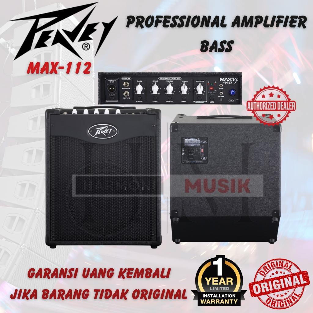 Ampli Bass Peavey MAX 112 Bass Combo Ampli Gitar Bass Peavey MAX112 - GARANSI RESMI 1 TAHUN