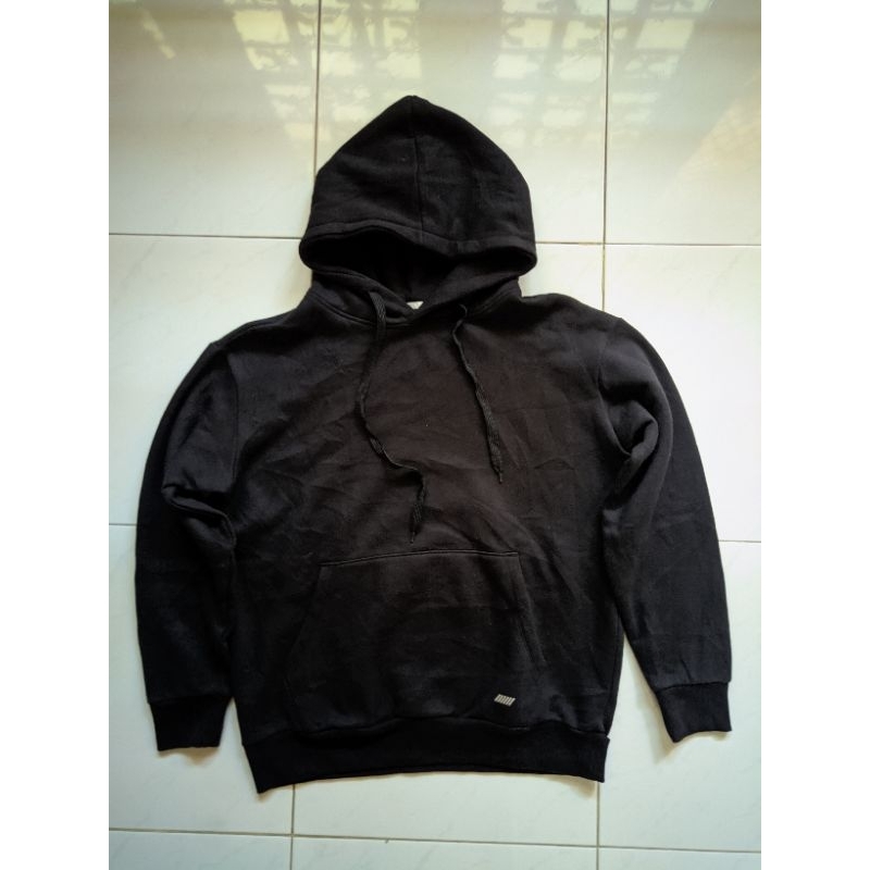 Hoodie Hitam Pekat  Brand STL KOREA