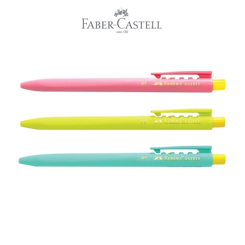 

BALLPOINT P7 PASTEL 0.7 TINTA HITAM FABER CASTELL 449099/BOLPEN/PACK