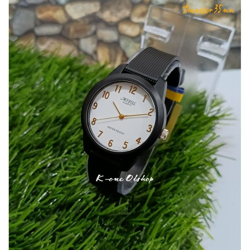 AOPOL JAM TANGAN PRIA JAM TANGAN TALI RUBBER TAHAN AIR