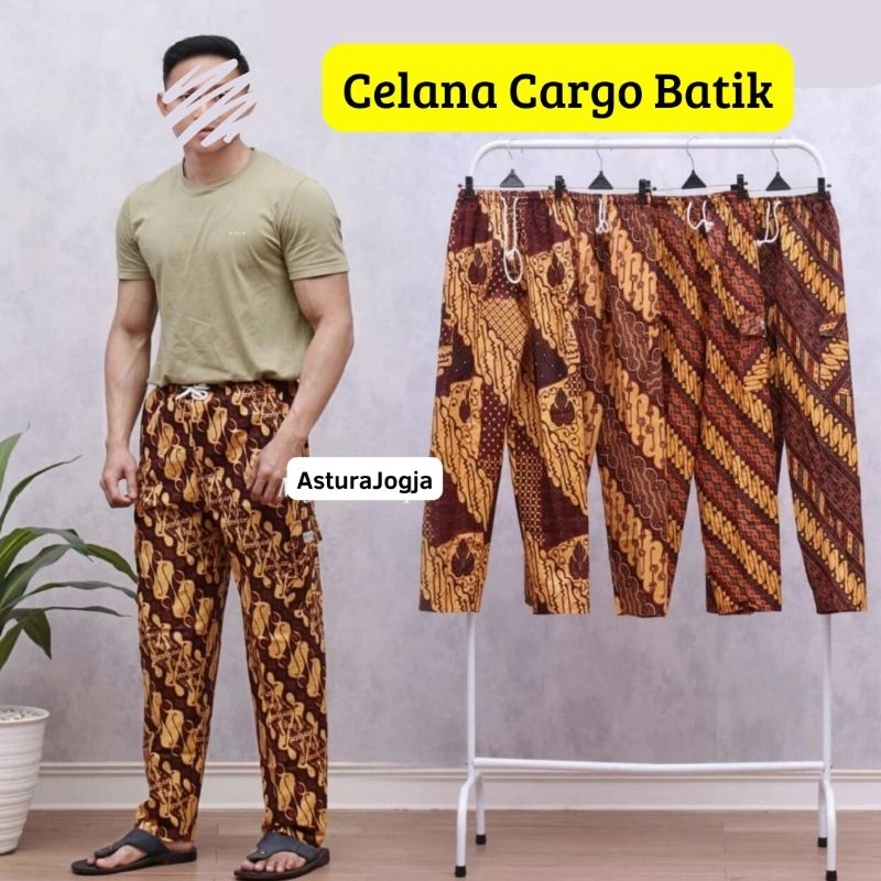 Celana Batik Boim Pria Wanita Khas Jogja || Celana Panjang Batik Cewek Cowok