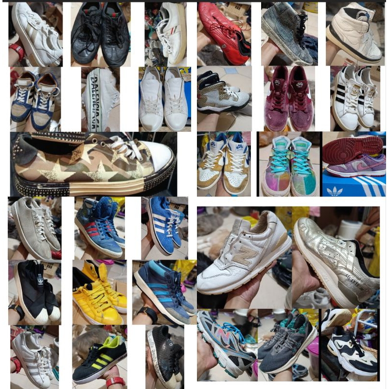 Sepatu Borongan Nike, adidas, Nb, gucci, Baly,balenciaga, Air jordan, Nike SB, Prada, dll. Paketan Mantan Jonggol dan Legit