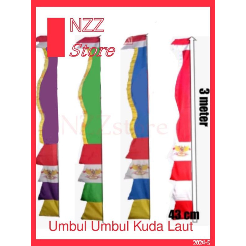 UMBUL-UMBUL LAYUR/BANDIR KUDA LAUT WARNA WARNI