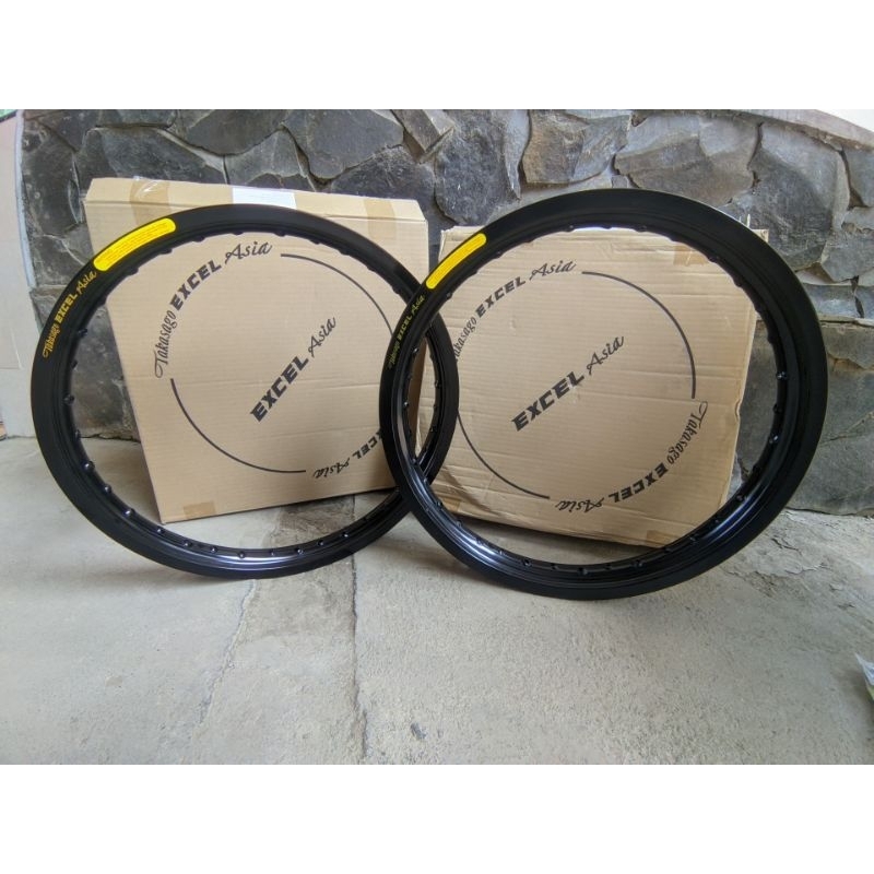 VELG EXCEL ASIA TAKASAGO ALOY RIM RING 18 160 185 HITAM HOLE 36
