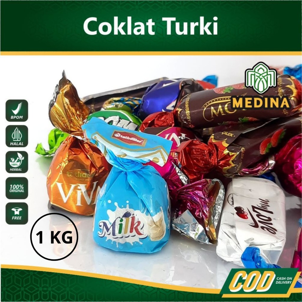 

COKLAT TURKEY 1 KG | COKLAT ARAB | Turki Elvan Mix | OKLAT TURKI DUS | ORIGINAL, MURAH, LEZAT