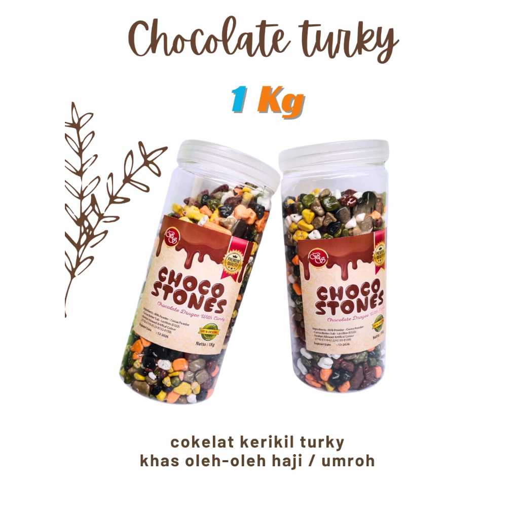 

Choco Stone Cokelat Kerikil 1kg - Coklat Krikil 1kg - Made in Turkey - Chocolate