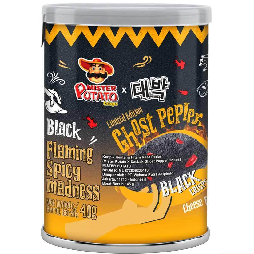 

MISTER POTATO Snack Crisps Ghost Pepper Cheese 40gr